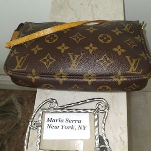 🎀Authentic Louis Vuitton Monogram Pouchette Accessories Wristlet